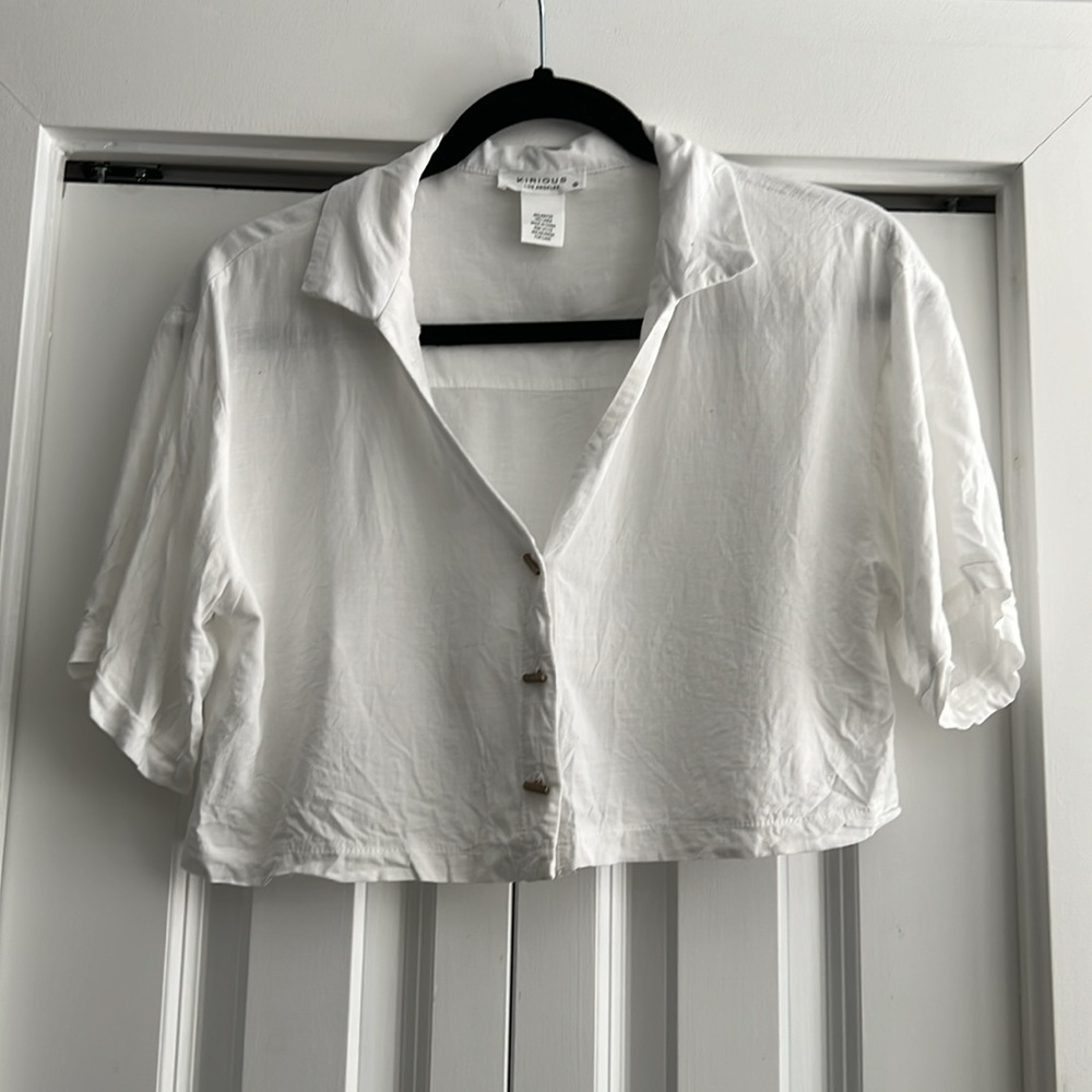 Linen Button Up Shortsleeve